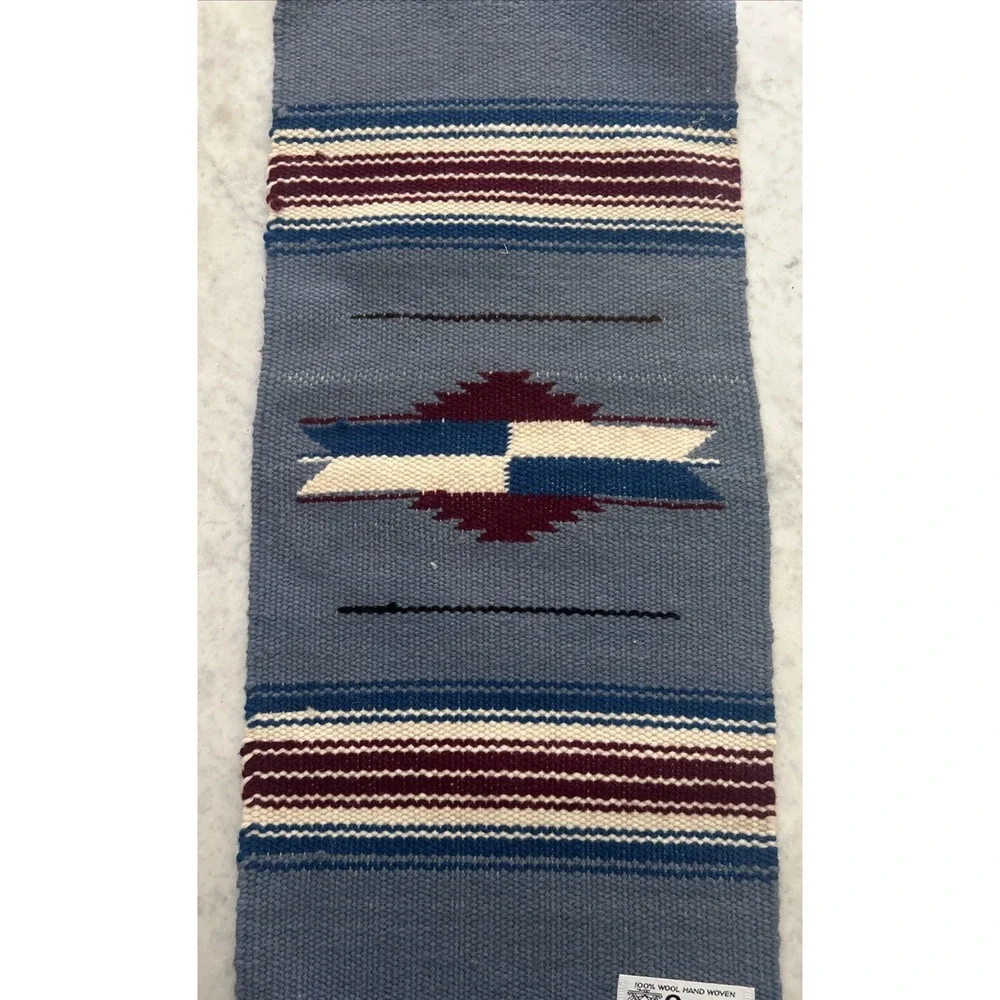 VTG Ortegas Chimayo Table Runner: 100% Hand Woven Wool 21